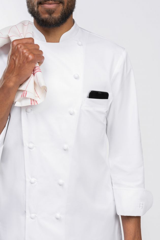 Veste de cuisine blanche premium - GRAND CHEF ALLURE
