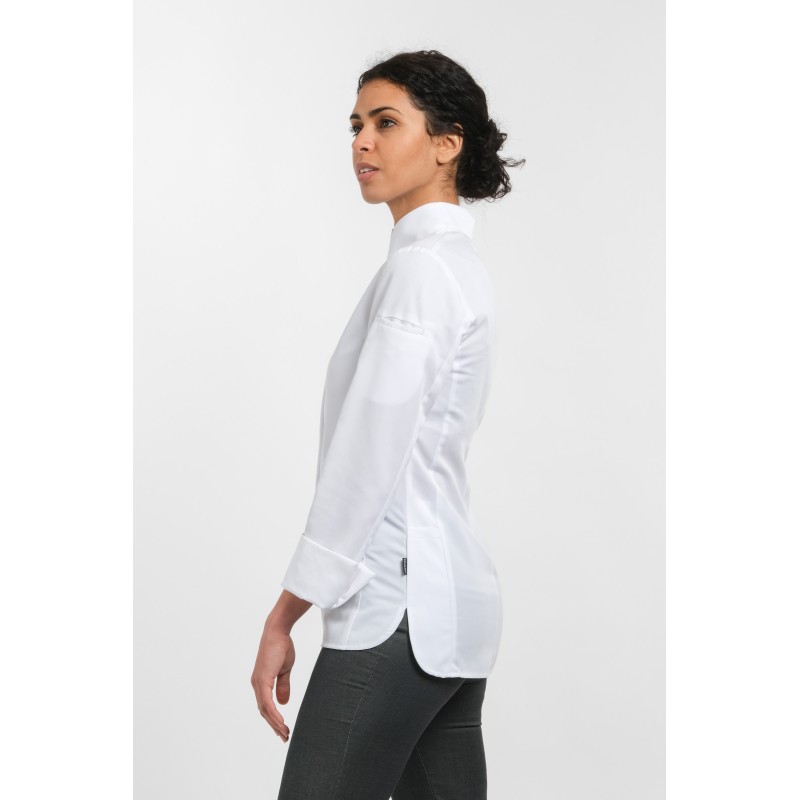 Veste cuisine femme blanche - AMY