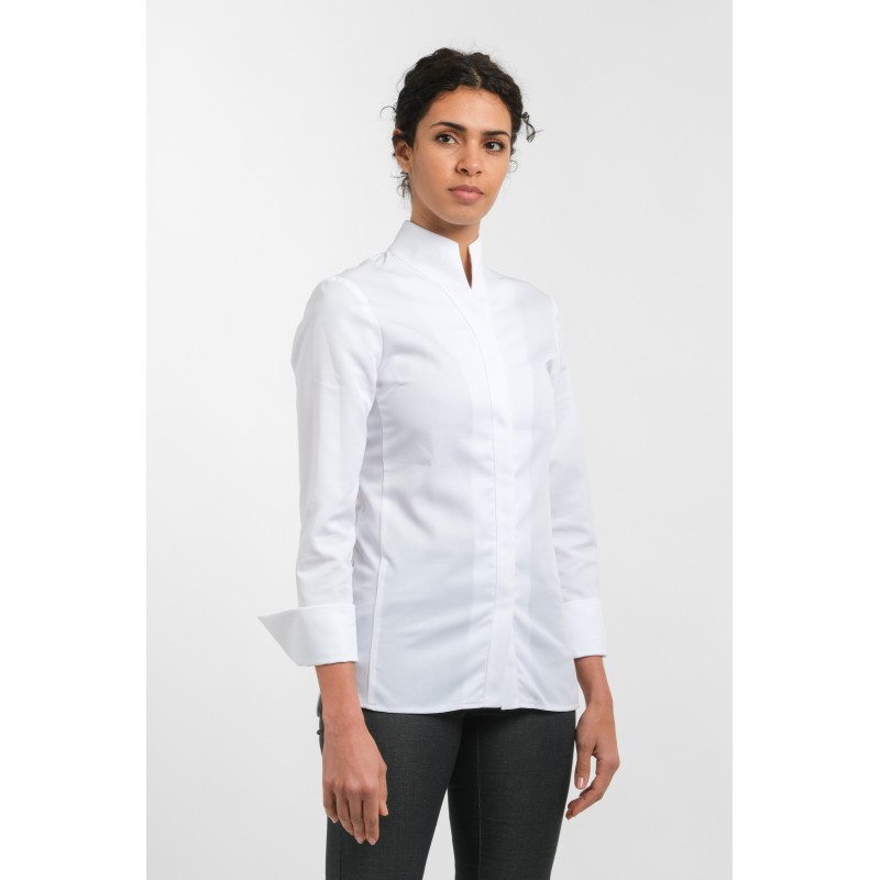 Veste cuisine femme blanche - AMY