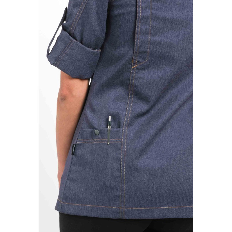 Veste de cuisine femme DENIM - BELLA