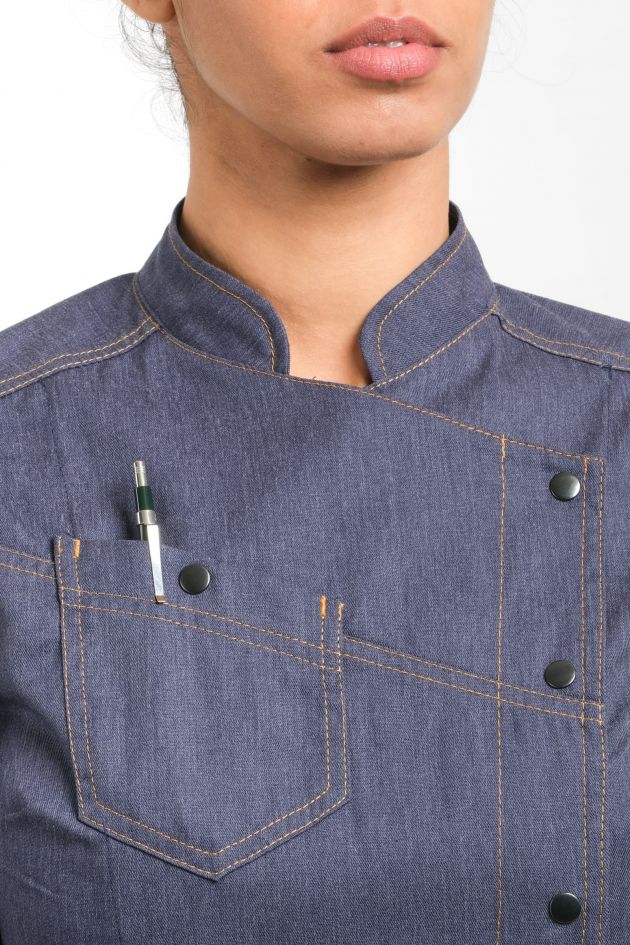 Veste de cuisine femme DENIM - BELLA