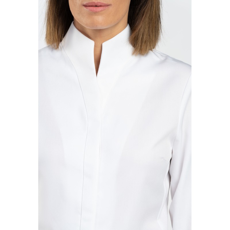 Veste cuisine femme blanche - AMY
