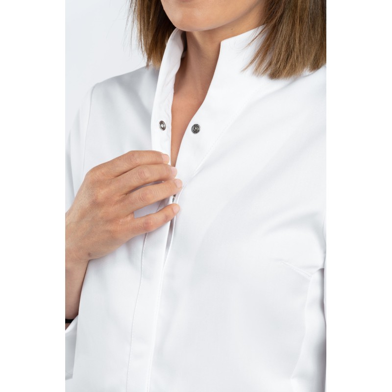 Veste cuisine femme blanche - AMY