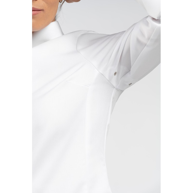Veste cuisine femme blanche - AMY